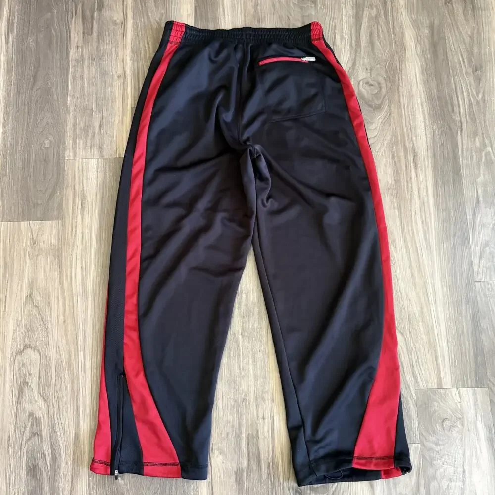 Vintage Air Jordan Track Pants Men's Size L 34x29 Black Red BRED Basketball